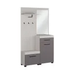 Predsoblje Genova Snežni hrast – Antracit