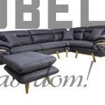 UgAONA GARNITURA MAJA 300X220 CRNA SA TABURE