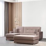 Ugaona Garnitura Stella sa tabure beŽ