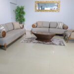 Garnitura Denver lux 3+3+1 Bež Štof bukle