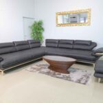 Ugaona Garnitura Valentino sa tabure 300x300 antracit štof