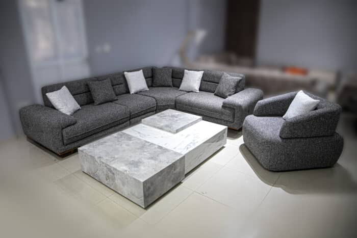 Ugaona garnitura 310x250cm – Elegance sivo model iz Turske! - Image 1