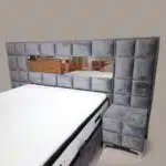Elegance kamin krevet 160x200 sa dušekom, dva noćna ormarića i tabureom - Image 3