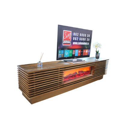 Tv Komoda Braon Kamin Nova
