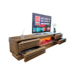Tv Komoda Braon Kamin Nova - Image 2