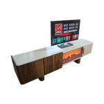 Tv Komoda Belo Braon Kamin Nova - Image 3