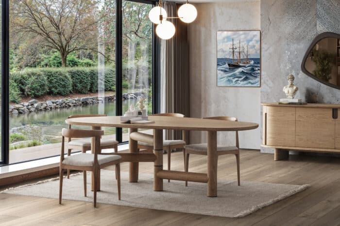 Trpezarijski Sto Oslo Puno Drvo - Image 10
