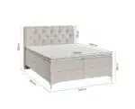 BoxSpring krevet Titto Bež 160X200 - Image 3