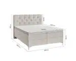 BoxSpring krevet Titto Bež 180X200 - Image 3