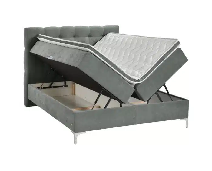 BoxSpring krevet Titto Sivo 160X200 - Image 2
