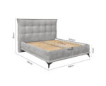 Krevet Bali Sivo 180x200 - Image 2