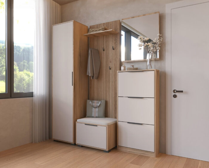 Predsoblje Smart – Cipelar 5V Orah Kašmir - Image 2
