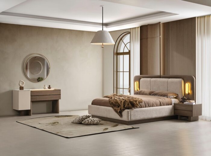 Spavaća Soba Liva – Modularni Ormar i LED Detalji - Image 1