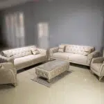 Garnitura Hurrem Bež Gold 3-3-1-1