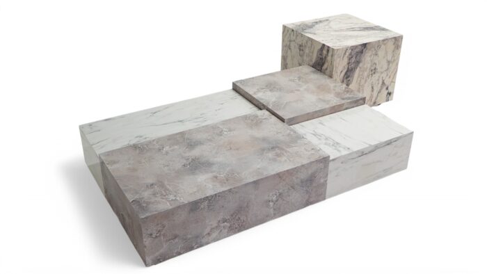 Klub Sto Set Marble - Image 1