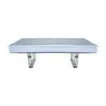 Klu Sto Parma Belo-Srebro 130x70