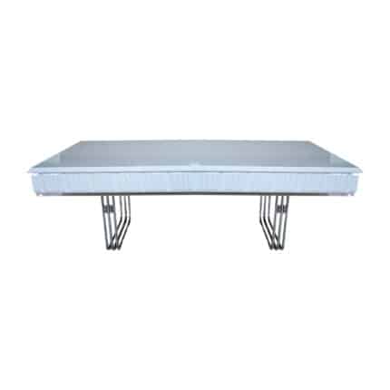 Klu Sto Parma Belo-Srebro 130x70