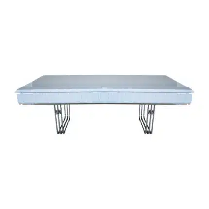Klu Sto Parma Belo-Srebro 130x70
