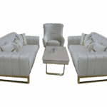 Garnitura Berlin 3-2-1 Bež Zlatno