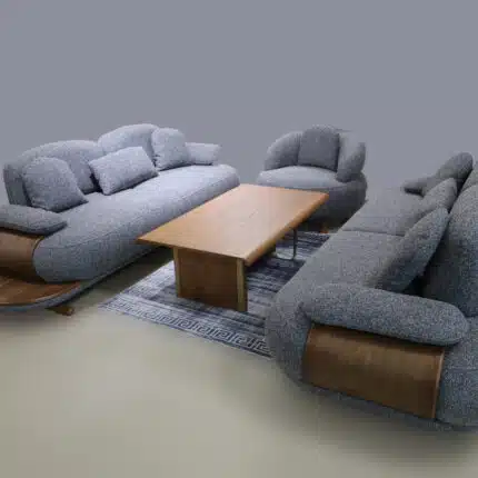 Garnitura Lima Sivo 3+3+1