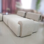 Modularna Ugaona Garnitura Elite  Sa klub sto + tabure + Fotelja - Image 3