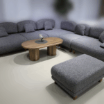 Ugaona Garnitura Lima sa tabure 320x320cm Sivo