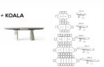 Trpezarijski Sto Koala Belo - Image 9