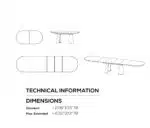 Trpezarijski Sto Koala Belo - Image 8