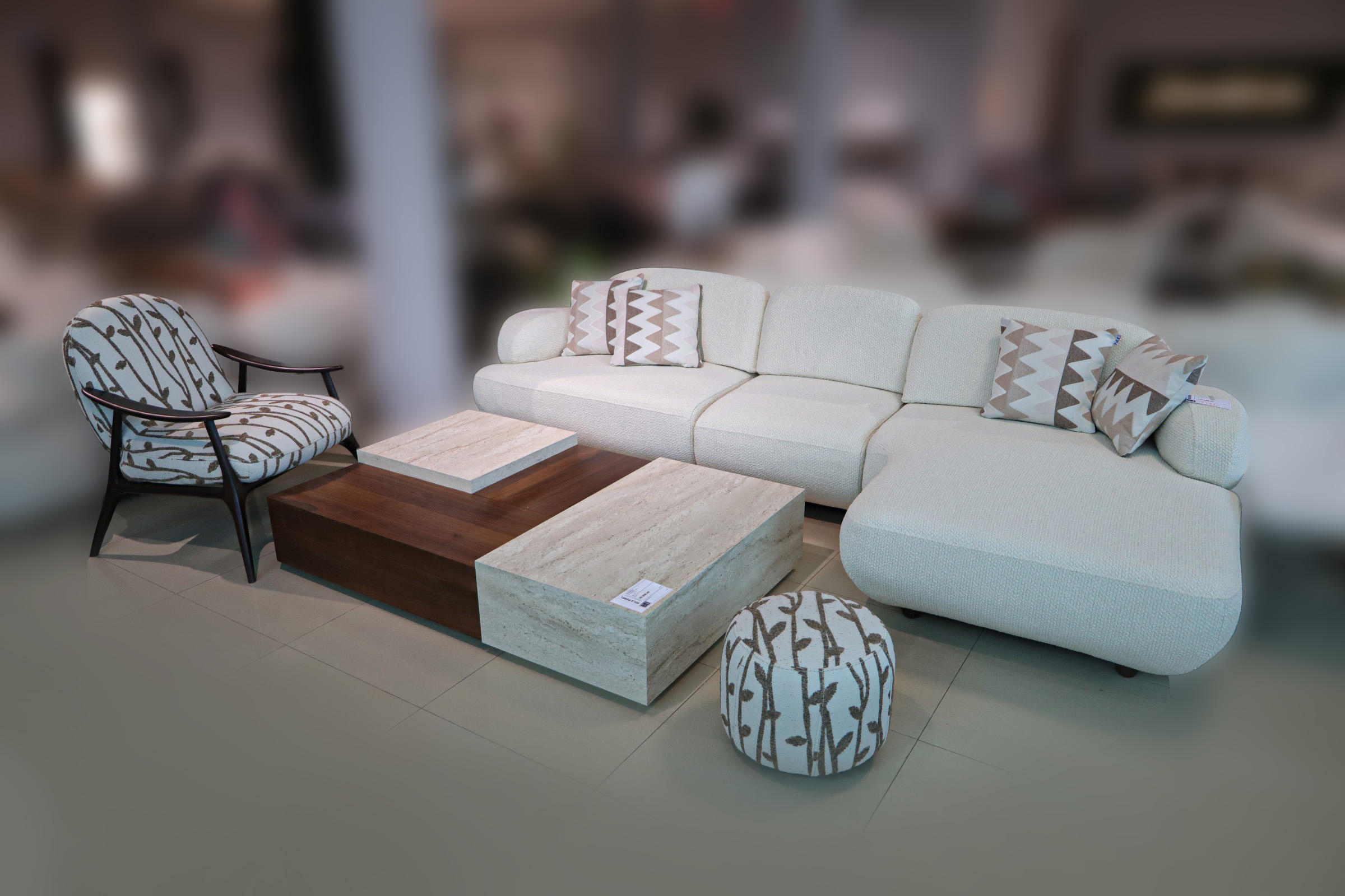 IMG_7062 Ugaona garnitura Masarati + Fotelja + tabure - Image 1