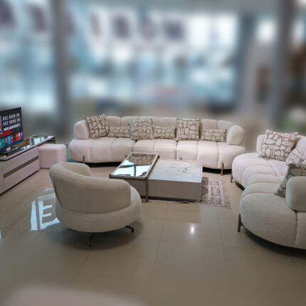 Garnitura 4+3+1 Liva – bež