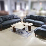 Garnitura Versace 3+3+1 – Neron 10 Antracit