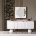 Visoka komoda Lotus sa ogledalom