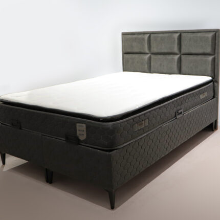 Boxspring Krevet Grand 140×200 Antracit